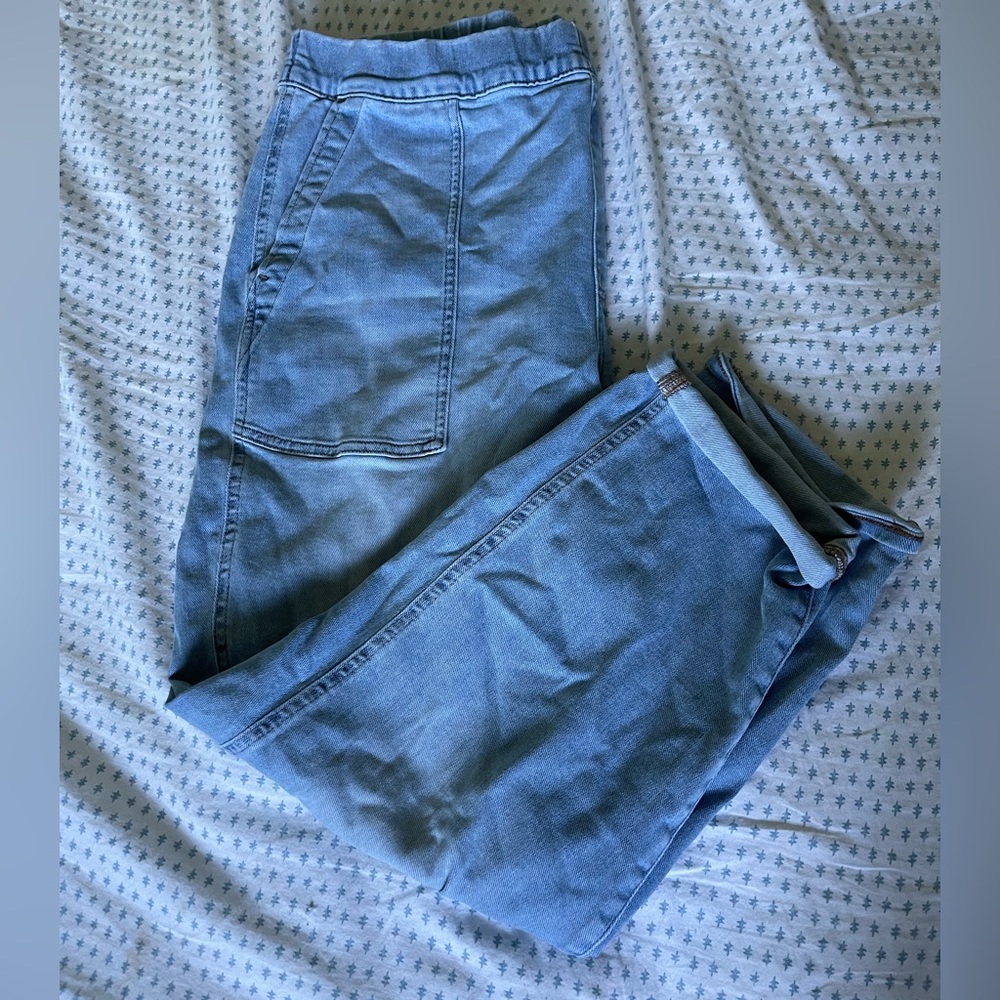Madewell pull on relaxed jeans - L